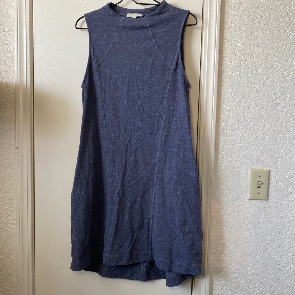 Synergy Organic Clothing Blue Sleeveless Dress Women's Size Large